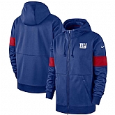 New York Giants Nike Sideline Performance Full Zip Hoodie Royal,baseball caps,new era cap wholesale,wholesale hats